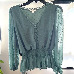 Crop Blouse Shirt Top